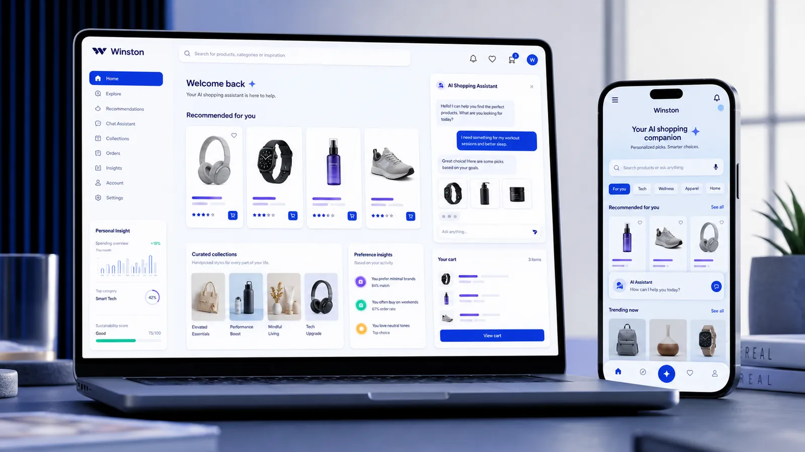 WINSTON product interface