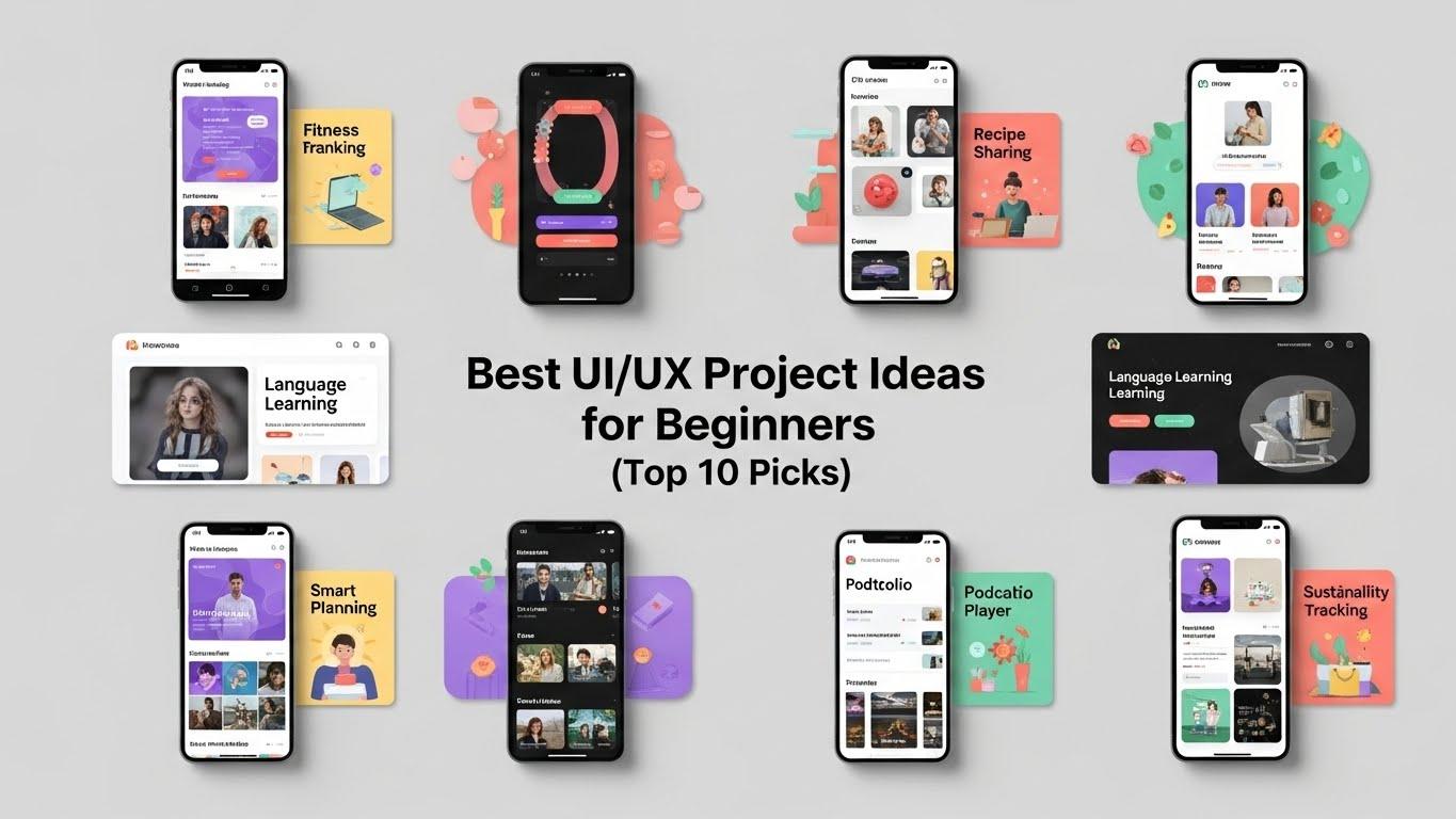 Best UI/UX Project Ideas for Beginners (Top 10 Picks)
